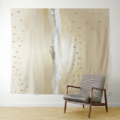 gouden winterzonneschermen voor de berging van het wandkleed (In Situ (horizontaal))