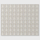 Gouden wit elegant cadeau cadeaupapier (Vlak)