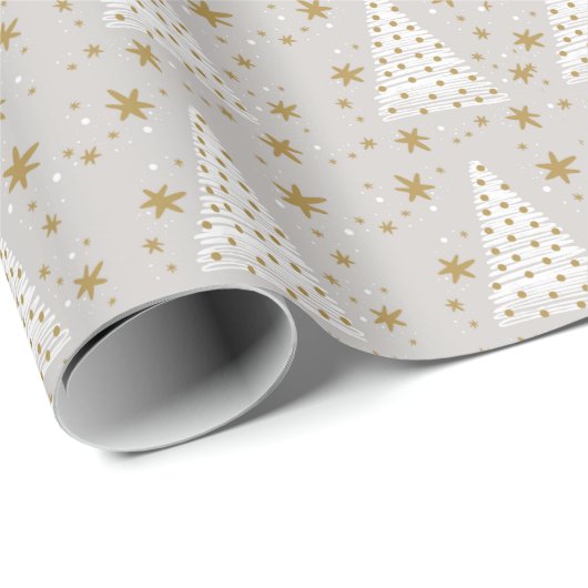 Gouden wit elegant cadeau cadeaupapier (Rol Hoek)