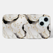 Gouden Wit Marmer Case-Mate iPhone Case (Achterkant (horizontaal))
