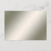 Gouden Witte Bloemdetail Kaart (Achterkant)