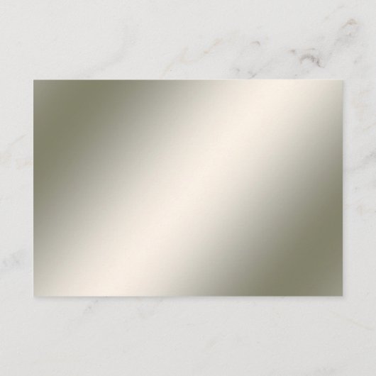 Gouden  Witte Bloemdetail Kaart (Achterkant)