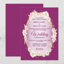 Gouden Witte Bloemige Roze Geometrische Rustieke B