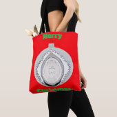 Gouden, witte en groene Jingle Bells Krans Tas (Dichtbij)