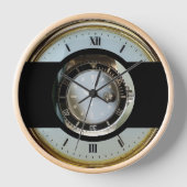 gouden witte en zwarte moderne klok (Voorkant)