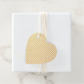 Gouden witte glam strepen bedankjes labels (Met doos)
