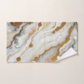 Gouden witte golven Badhanddoeken Bad Handdoek (Handdoek)