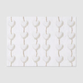 Gouden witte harten verjaardag tissuepapier (Voorkant)