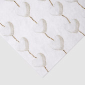 Gouden witte harten verjaardag tissuepapier (Detail)