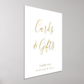 Gouden Witte Kaarten & Geschenken Bruiloft Folie Afdrukken (Laagn)