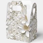 Gouden Witte Lotus Bloemen Bedankdoosjes (Open)