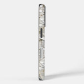 Gouden Witte Lotus Bloemen Case-Mate iPhone Case (Achterkant / Rechts)