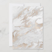 Gouden Witte Marmeren Jubileum Uitnodiging (Achterkant)