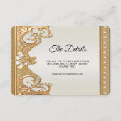 Gouden  Witte Parels Detail Behuizing Kaart (Voorkant)