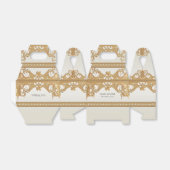 Gouden  Witte Parels Favoriete Doos Bedankdoosjes (Uitgevouwen)