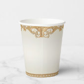 Gouden Witte Parels Papieren beker (Rechts)
