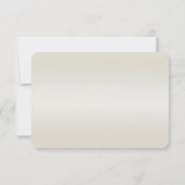 Gouden witte parels RSVP-kaart RSVP Kaartje (Achterkant)