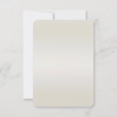 Gouden  witte parels RSVP-kaart RSVP Kaartje (Achterkant)