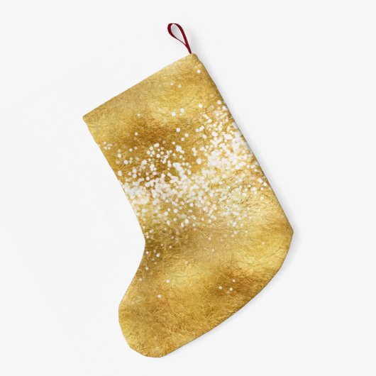 gouden witte rugleuning kleine kerstsok (Achterkant (Hangend))