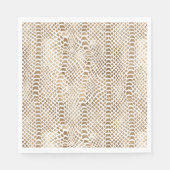 Gouden witte slangenprint servet (Voorkant)