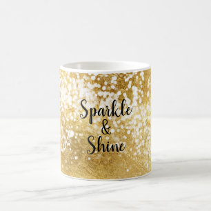 Gouden Witte Sparkle Shine Koffiemok