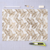 Gouden witte tropische bladeren tissuepapier (Craft)