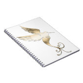 Gouden witte vogel notitieboek (Rechterzijde)
