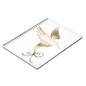 Gouden witte vogel notitieboek (Linkerzijde)