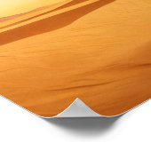 Gouden Woestijn Eenzaamheid Poster (Hoek)