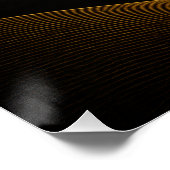 Gouden Woestijn Horizon Poster (Hoek)