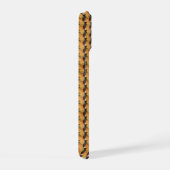Gouden Woestijn Weefsel Abstract Patroonontwerp 13 iPhone 15 Case (Rechterkant)
