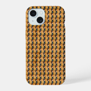 Gouden Woestijn Weefsel Abstract Patroonontwerp 13 iPhone 15 Case