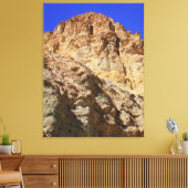 Gouden woestijnklif onder blauwe lucht canvas afdruk (Insitu (Woonkamer))