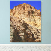 Gouden woestijnklif onder blauwe lucht canvas afdruk (Insitu (Houten vloer))