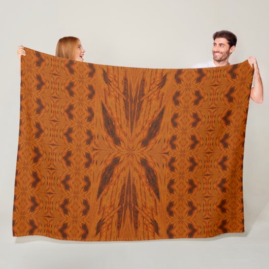 Gouden woestijnvlinder 2 fleece deken (In situ)