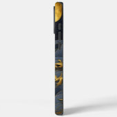 Gouden wolf huilt 's nachts onder volle maan Case-Mate iPhone case (Achterkant / Links)