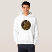 Gouden wolf met kroon design shirts (Voorkant volledig)