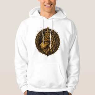 Gouden wolf met kroon design shirts