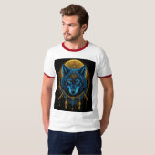 Gouden wolf t-shirt (Voorkant volledig)