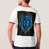 Gouden wolf t-shirt (Achterkant volledig)