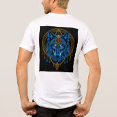 Gouden wolf Tri-Blend shirt (Achterkant)