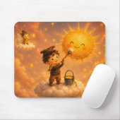Gouden Wolken Muismat (Met muis)