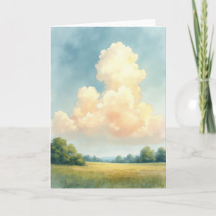 Gouden wolken vadersdagkaart kaart