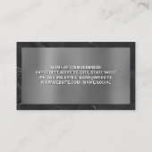 Gouden wolkenkrabber gebouwen | Metaal Marmer Visitekaartje (Achterkant)