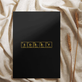 Gouden Woorden van Spijt: Een Luxe Sorry Kaart