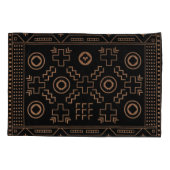 Gouden wortels: zwart en tribale Marokkaanse elega Kussensloop (Achterkant)