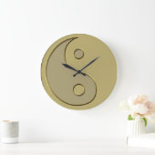 gouden yin yang grote klok (Huis)