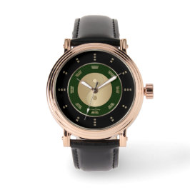 Gouden Yin Yang Luxe Horloge