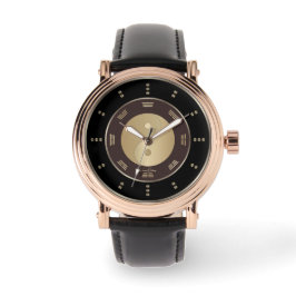 Gouden Yin Yang Luxe Horloge