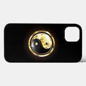 Gouden Yin Yang op zwart Case-Mate iPhone Case (Achterkant (horizontaal))